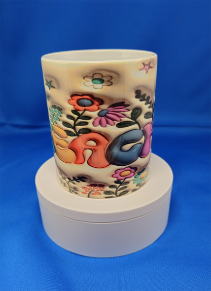 12oz 3D Teacher Coffee Cup